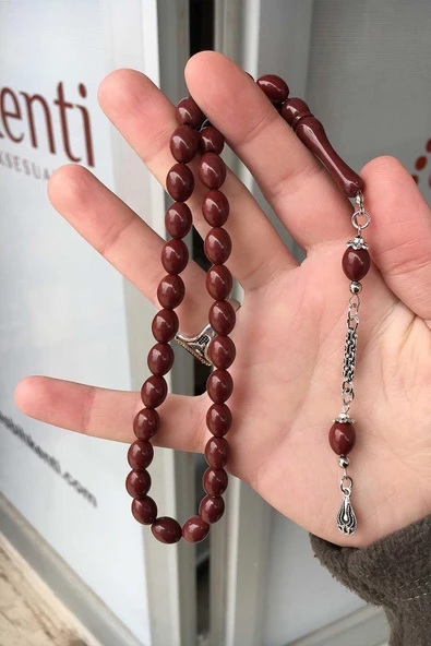 Güzel Çekimli Koyu Kahverengi Erkek İçin Tesbih ürün görseli 1