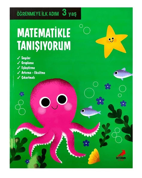 3 Yaş Matematikle Tanışıyorum Erdem Yayınları ürün görseli 1