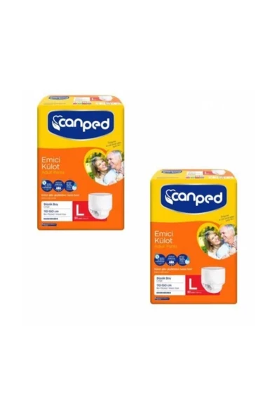 CANPED Emici Külot Hasta Bezi Büyük 2X30 Adet (Turuncu Paket) ürün görseli 1