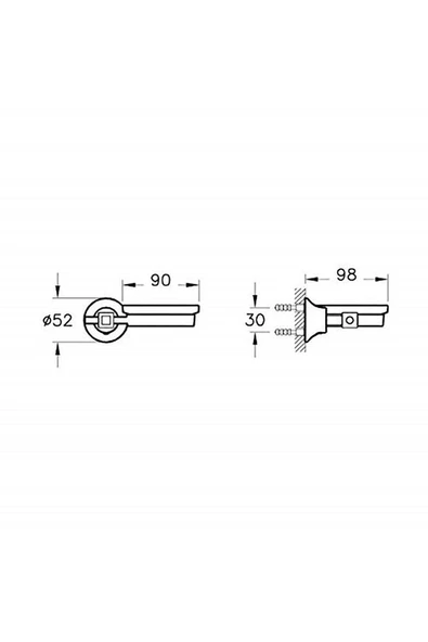 Juno Classic A4441826 Katı Sabunluk Bakır - Resim 2