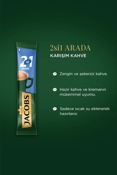 Jacobs 2si1 Arada Kahve 40 Adet X 2 - Resim 2