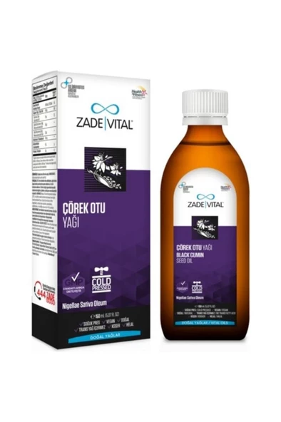 Zade Vital Çörek Otu Yağı 150 ml Sıvı Cam Şişe ürün görseli 1