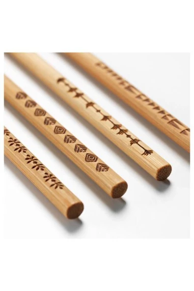 IKEA Trebent Yıkanabilir Bambu Chopstıck Japon Çin Yemek Çubuğu ürün görseli 1