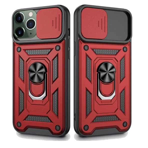 Apple iPhone 11 Pro Uyumlu Kızaklı Kamera Korumalı Tank Kılıf ürün görseli 1