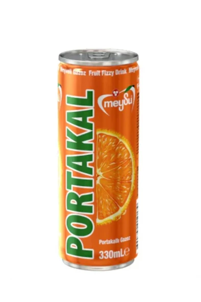 Meysu Portakal Meyveli Gazoz Kutu 330 ML 24 Adet ürün görseli 1