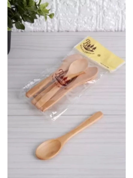 Balsa BLS16K Küçük Ağaç Kaşık 6 Lı ürün görseli 1