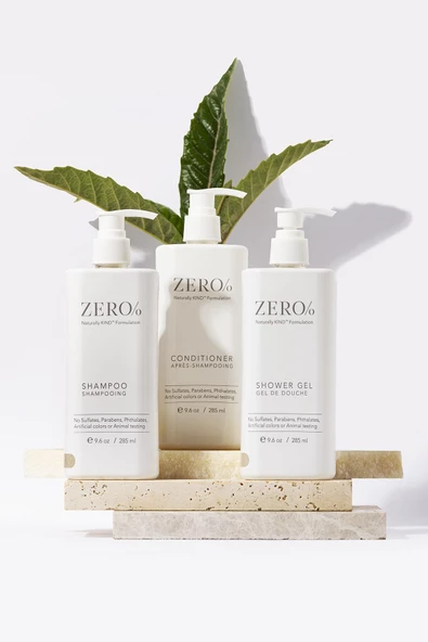 ZERO /o Şampuan 285 Ml + Saç Kremi 285 Ml + Duş Jeli 285 Ml ürün görseli 1