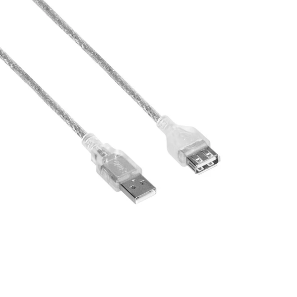 S-link SL-AF2015 Usb2.0 1.5m Şeffaf Uzatma Kablo ürün görseli 1