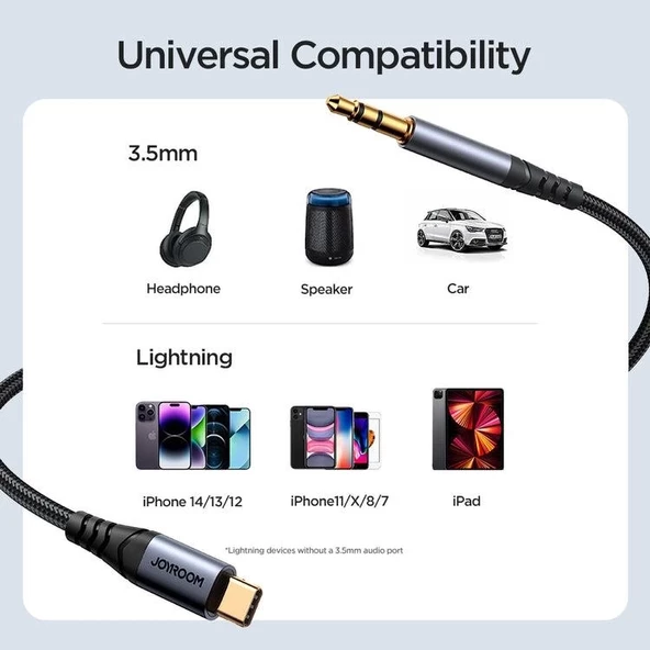 Joyroom Ses Transfer Aux Ses Kablosu Typ-c'den 3.5mm - Resim 5