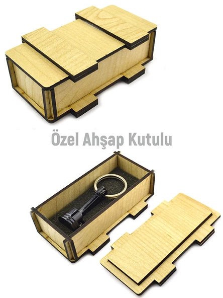 Piston Anahtarlık Siyah - Resim 4