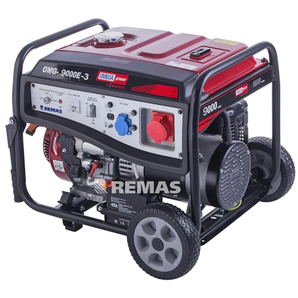 Omega OMG 9000 E3 Marşlı 9 kVA Trifaze Benzinli Jeneratör ürün görseli 1