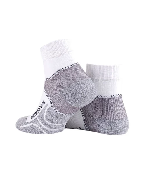 Thermoform Unisex Walking Patik Çorap Beyaz - Resim 5