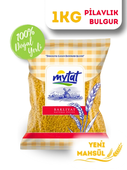 Mytat Doğal Yerli Üretim Pilavlık Bulgur 1 kg ürün görseli 1