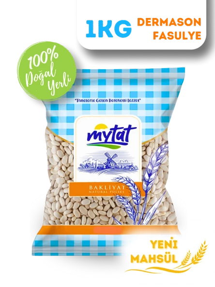 Mytat Doğal Yerli Üretim Dermason Fasulye 8.5 MM 1 kg ürün görseli 1