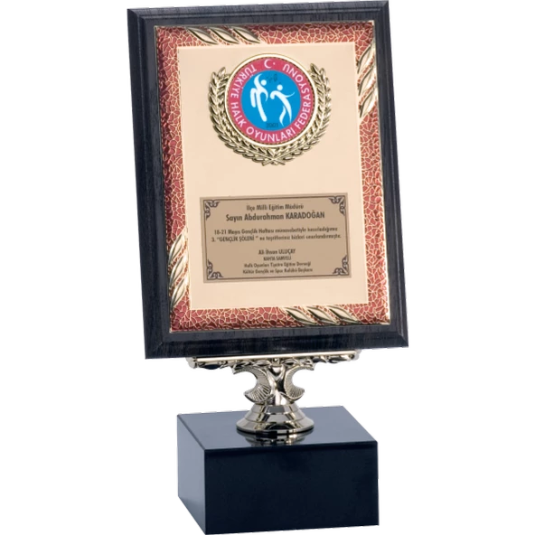 ODAK KUPA - Ahşap Plaketler - PL-094 B - 15x20 cm ürün görseli 1