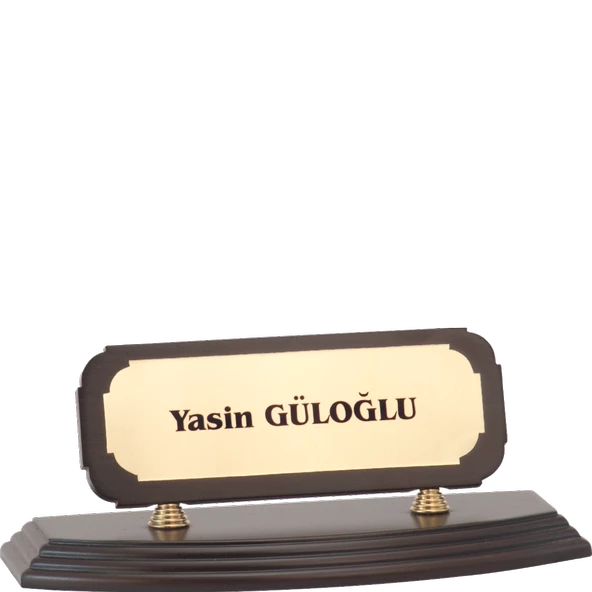 ODAK KUPA - Ahşap ve Cam Masa İsimlikleri - YZ-006 A - 10 cm ürün görseli 1