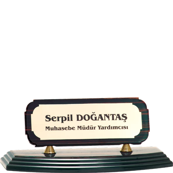 ODAK KUPA - Ahşap ve Cam Masa İsimlikleri - YZ-005 A - 10 cm ürün görseli 1