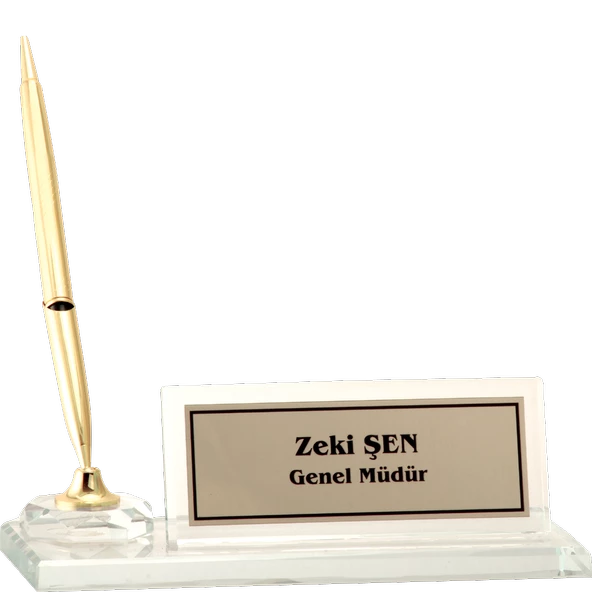 ODAK KUPA - Ahşap ve Cam Masa İsimlikleri - YZ-022 A - 10 cm ürün görseli 1