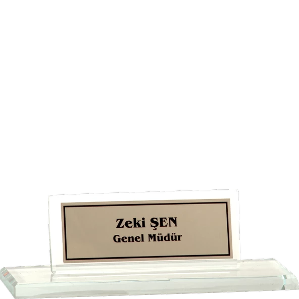 ODAK KUPA - Ahşap ve Cam Masa İsimlikleri - YZ-021 A - 10 cm ürün görseli 1