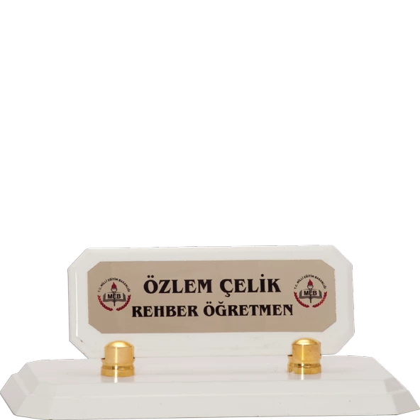 ODAK KUPA - Ahşap ve Cam Masa İsimlikleri - YZ-004 A - 10 cm ürün görseli 1