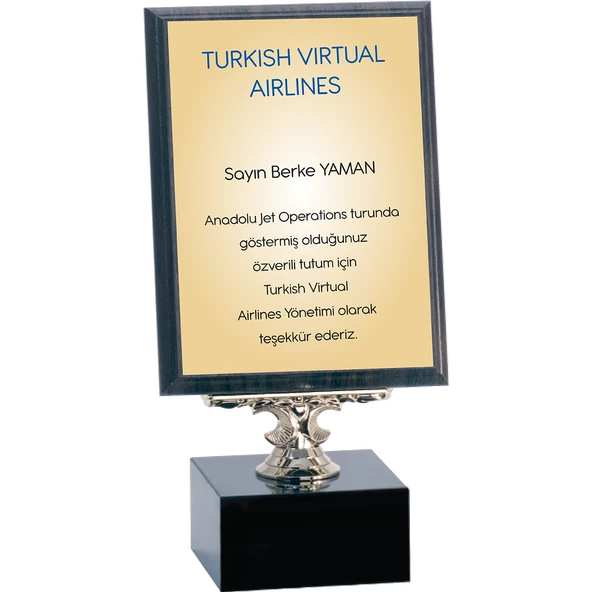 ODAK KUPA - Ahşap Plaketler - PL-002-M A - 15x20 cm ürün görseli 1