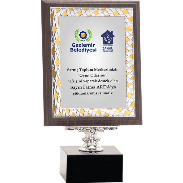 ODAK KUPA - Ahşap Plaketler - PL-018-M A - 18x24 cm ürün görseli 1