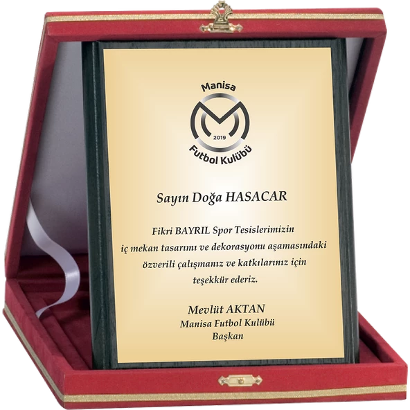 ODAK KUPA - Ahşap Plaketler - PL-005-M B - 15x20 cm ürün görseli 1