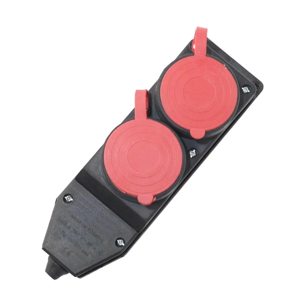 Asel Kauçuk Trifaze 2'Li Priz - Hrd-011392 ürün görseli 1