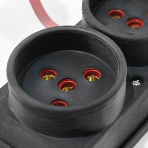 Asel Kauçuk Trifaze 2'Li Priz - Hrd-011392 - Resim 2