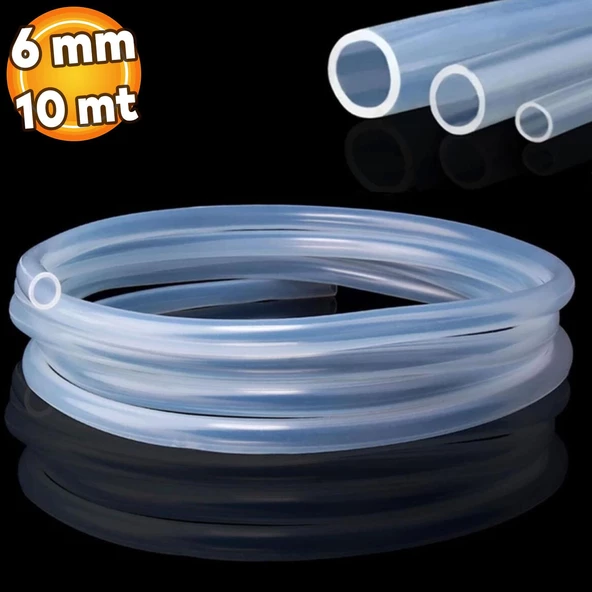 10 Metre Şeffaf Terazi Hortumu İç Çap 6 mm Termosifon Otomobil Kapı Fitili ürün görseli 1