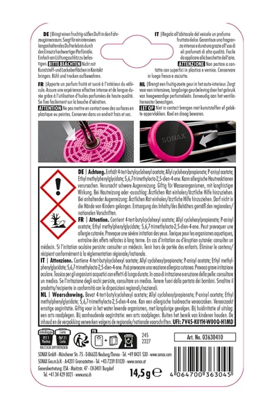 Sonax Oto Kokusu - Sweat Flamingo - Resim 2