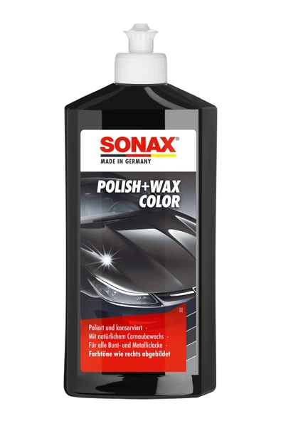 Sonax Renkli Nano Parlatıcı ve Koruyucu Cila Siyah 500 ml ürün görseli 1