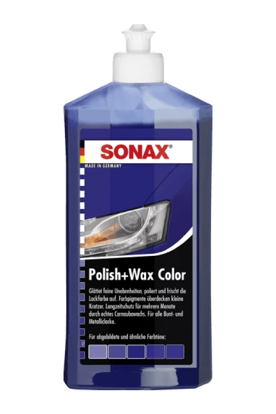 Sonax Renkli Nano Parlatıcı ve Koruyucu Cila Mavi 250 ml ürün görseli 1