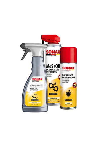 Sonax Motor Temizleme ve Koruma Seti (Standart) ürün görseli 1