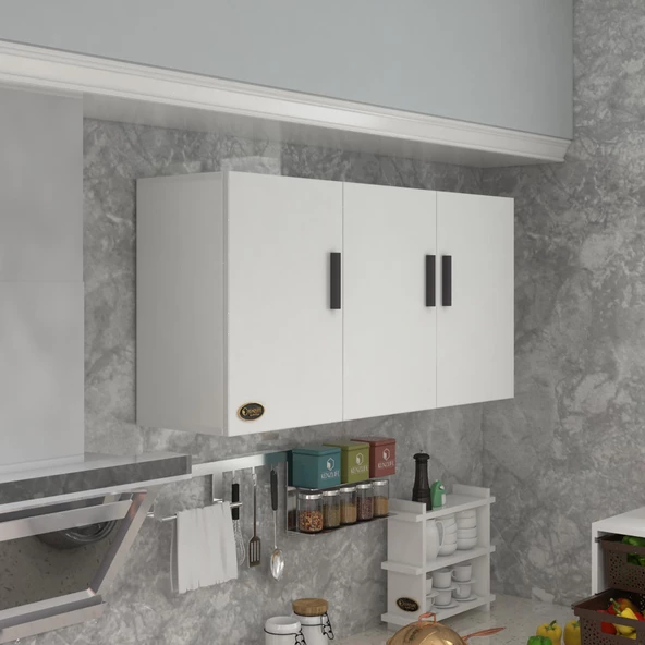 Kenzlife hazır mutfak canna22 byz 060*120*22 mutfak banyo dolabı kapaklı raflı ürün görseli 1
