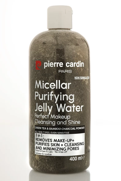 Pierre Cardin Gently Cleansing Micellar Water with Charcoal Powder & Green Tea-Makyaj Temizleme Suyu ürün görseli 1