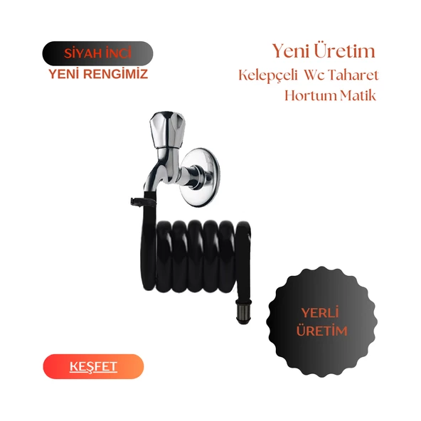 Plasyay Spiral Wc Hortum Matik + Kelepçe Hediye ürün görseli 1