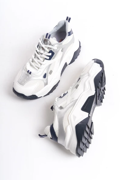 Muca Lacivert Beyaz Sneaker Günlük Spor Ayakkabı ürün görseli 1