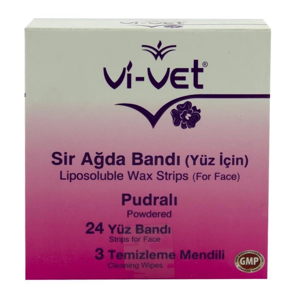 Vi-Vet Yüz İçin Sir Ağda Bandı Pudralı 24'lü 1 Ad. ürün görseli 1