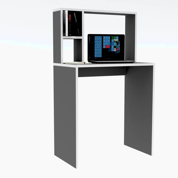 Kenzlife bilgisayar çalışma masası alonso70 gri ofis sekreter laptop ürün görseli 1