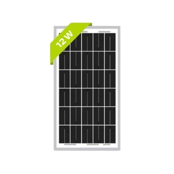 SolarMarket 12W 12V Monokristal Solar Panel ürün görseli 1