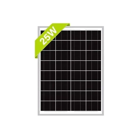 SolarMarket 25W 12V Monokristal Solar Panel ürün görseli 1