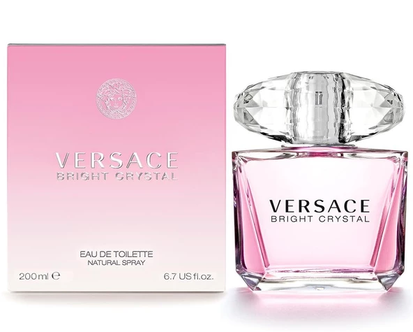 Versace Bright Crystal EDT 200 ml Kadın Parfümü ürün görseli 1