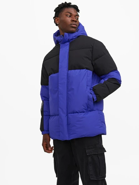 Jack&Jones Oversize Kapüşonlu Şişme Mont - Günlük Kullanım - Resim 2
