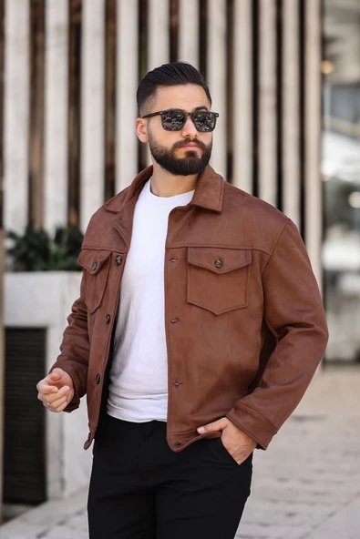 ERKEK BAHARLIK SÜET CEKET - Resim 7