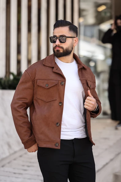 ERKEK BAHARLIK SÜET CEKET - Resim 8