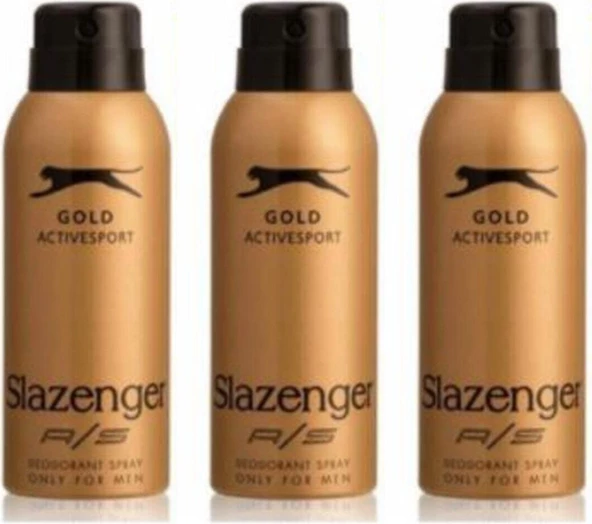 Slazenger Erkek Gold Deodorant 3'lü Set ürün görseli 1