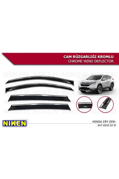 Honda Crv 2018- Kromlu Cam Rüzgarlığı ürün görseli 1