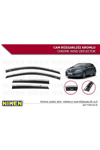 Toyota Auris 2013- Kromlu Cam Rüzgarlığı ürün görseli 1
