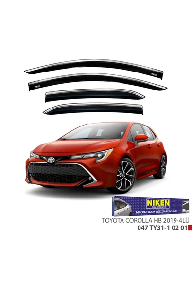 Corolla Hatchback 2019- Kromlu Cam Rüzgarlığı ürün görseli 1
